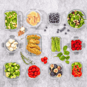 24 piece superior glass food storage set